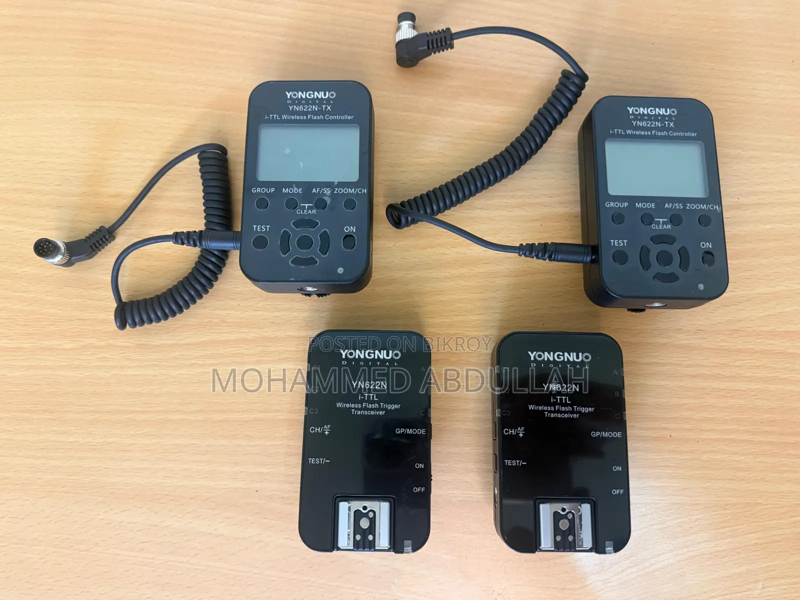 2 X Yongnuo Flash Controller and Transceiver (Nikon Mount)