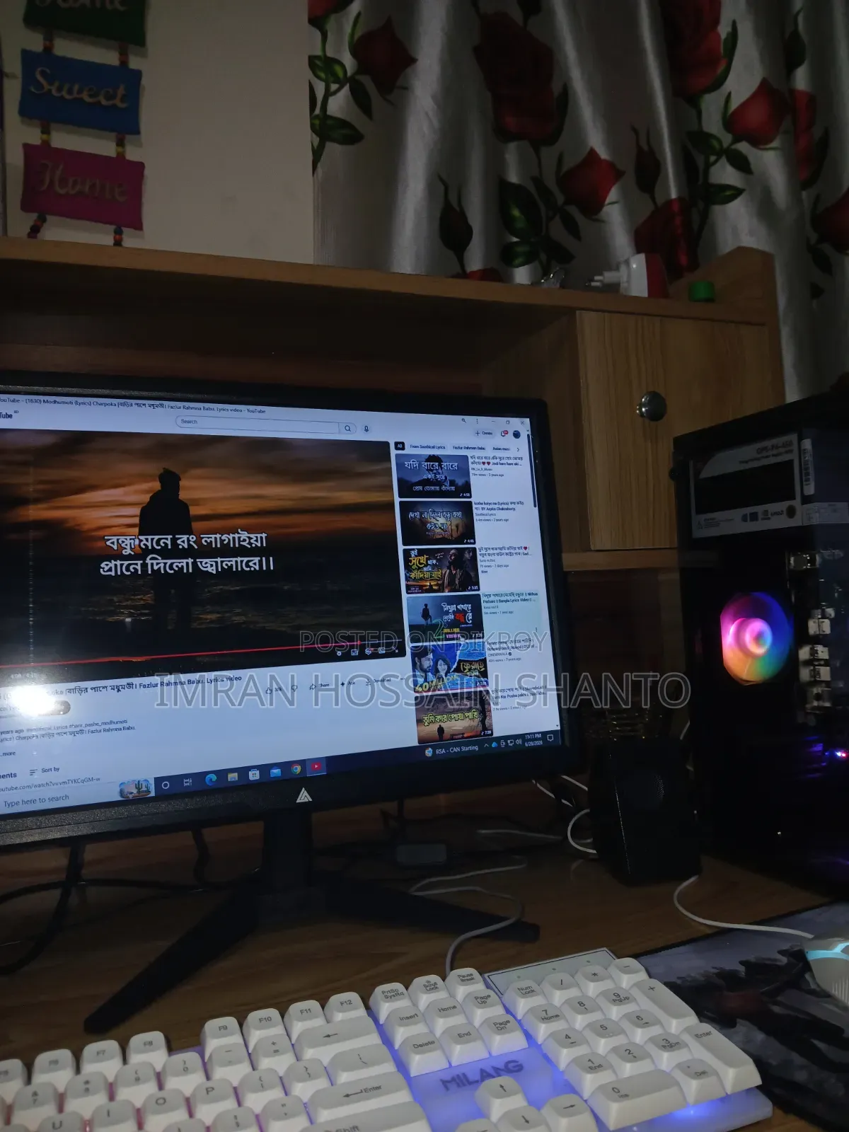 New Desktop Computer 8GB Intel Core I5 SSHD+SSD 128GB
