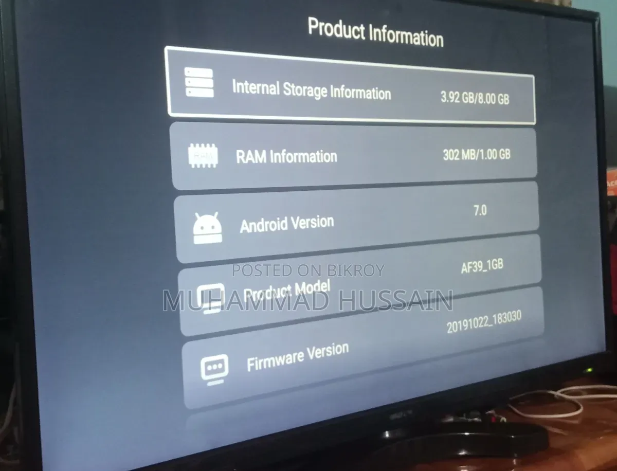 Walton Smart TV 40 Inch Full Fresh No Repairing History