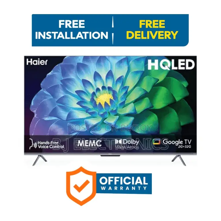 Haier H55p7ux 55 Inch Voice Control Hqled Smart Google Tv