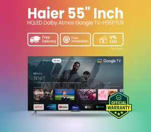 Haier H55p7ux 55 Inch Voice Control Hqled Smart Google Tv