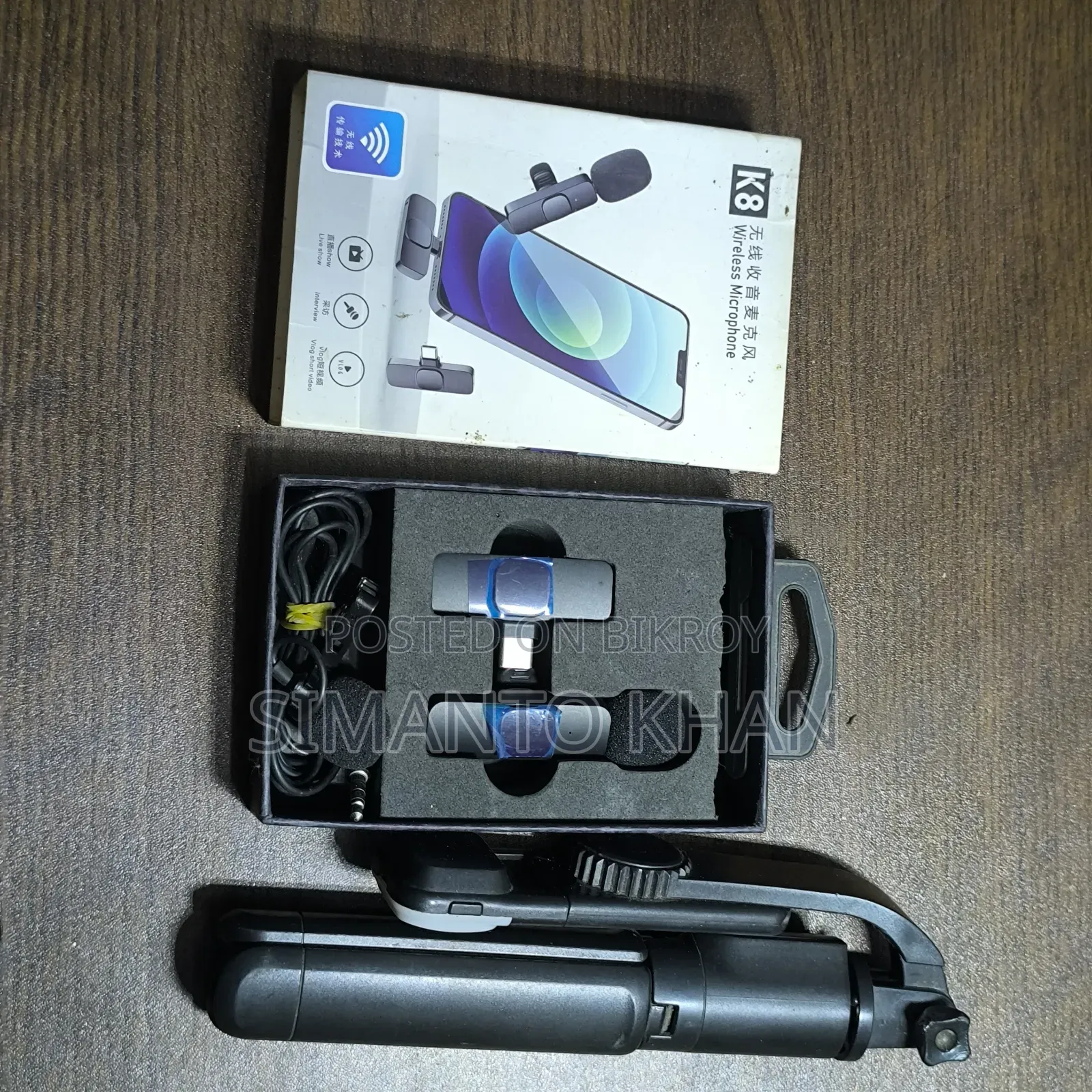 Mini Bluetooth Microphone, Another Microphone And Stand