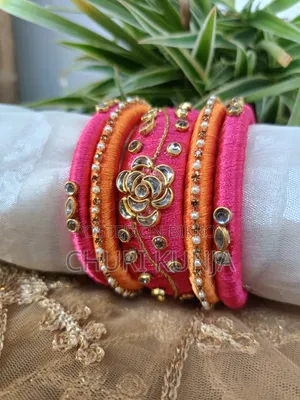 Blush Blossom|Handmade Bangles|Bangles|Churi Kunja