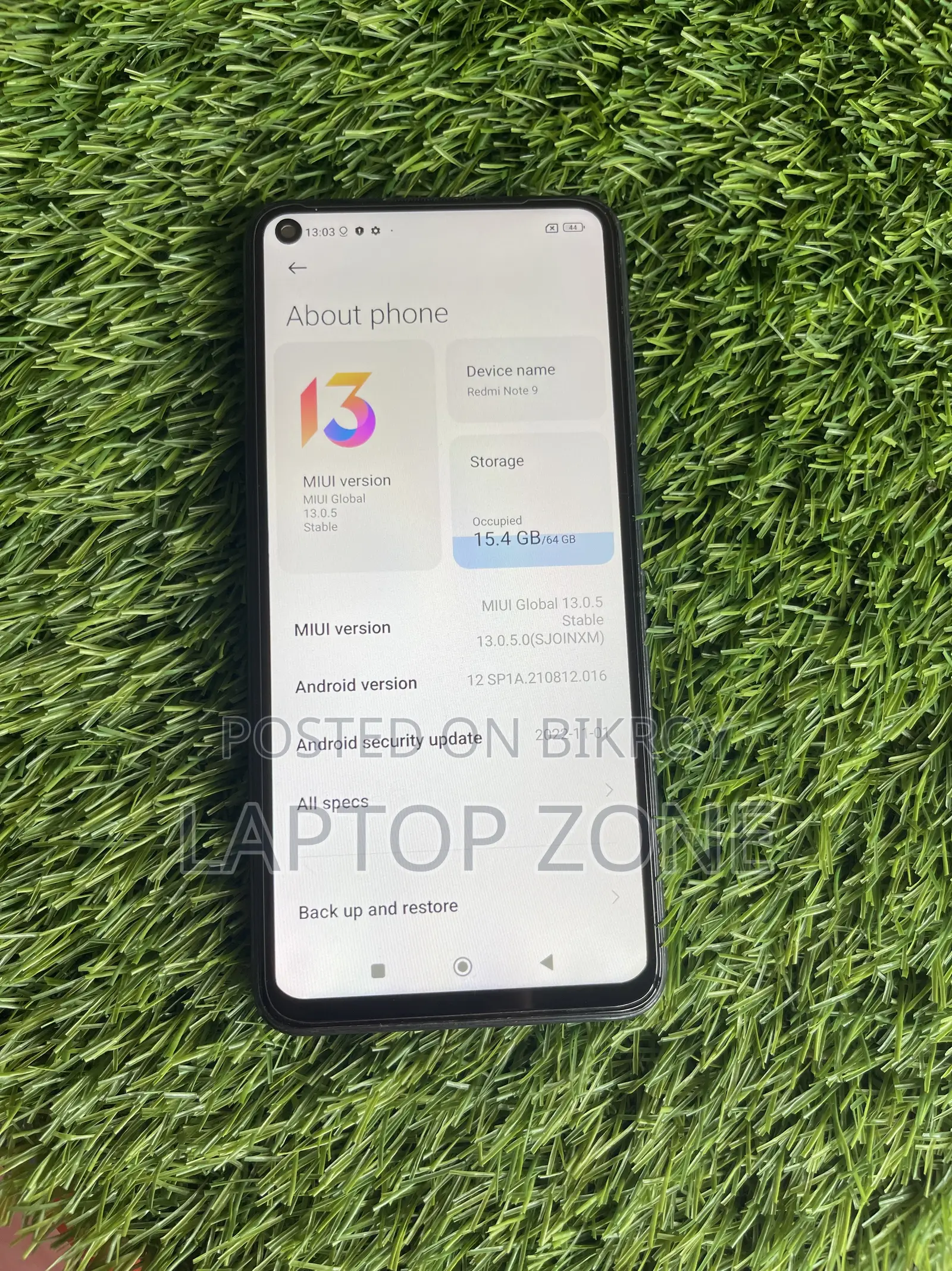 Xiaomi Redmi Note 9 64 GB Black