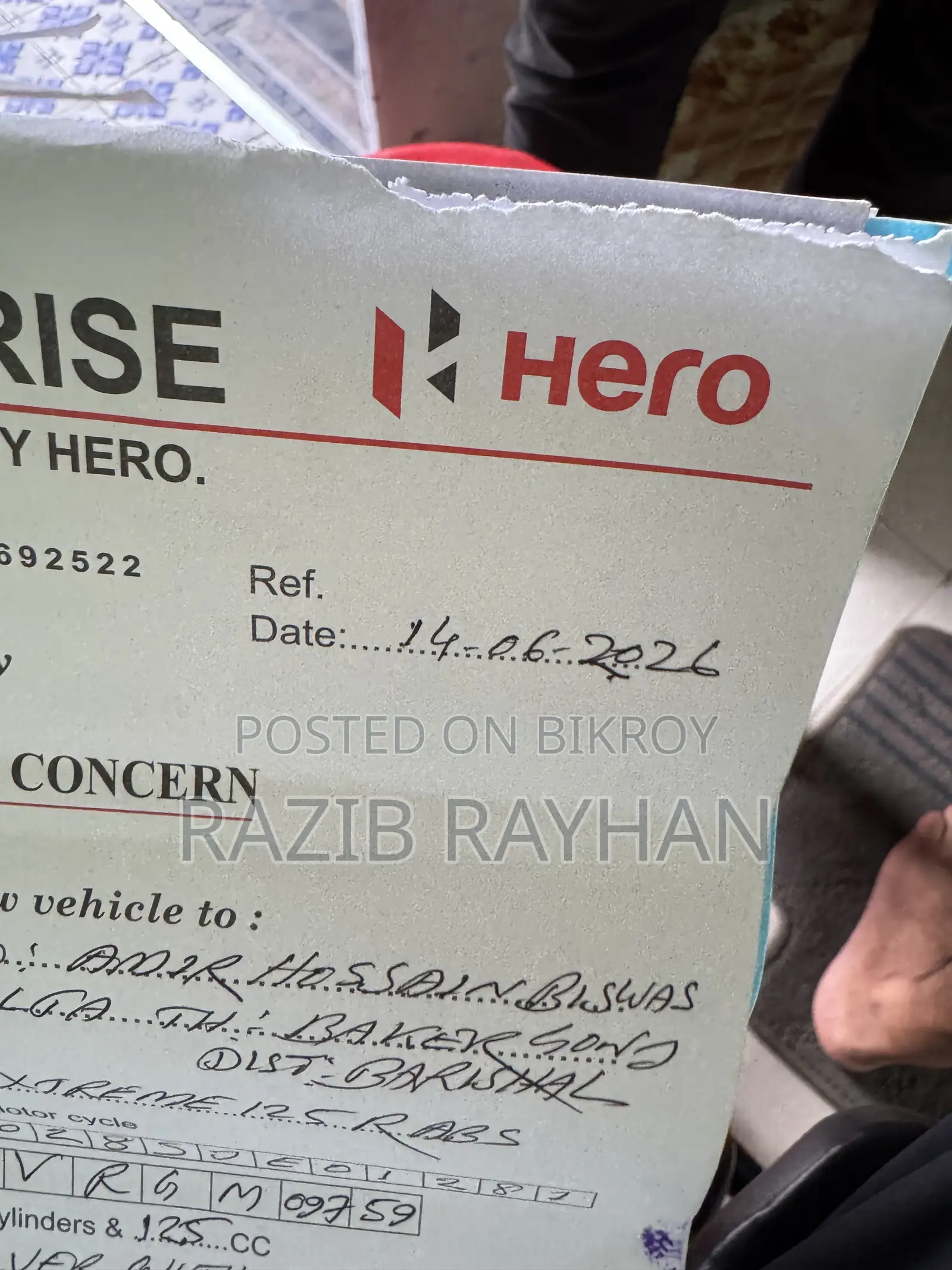 Hero Xtreme 125R 2026 Silver