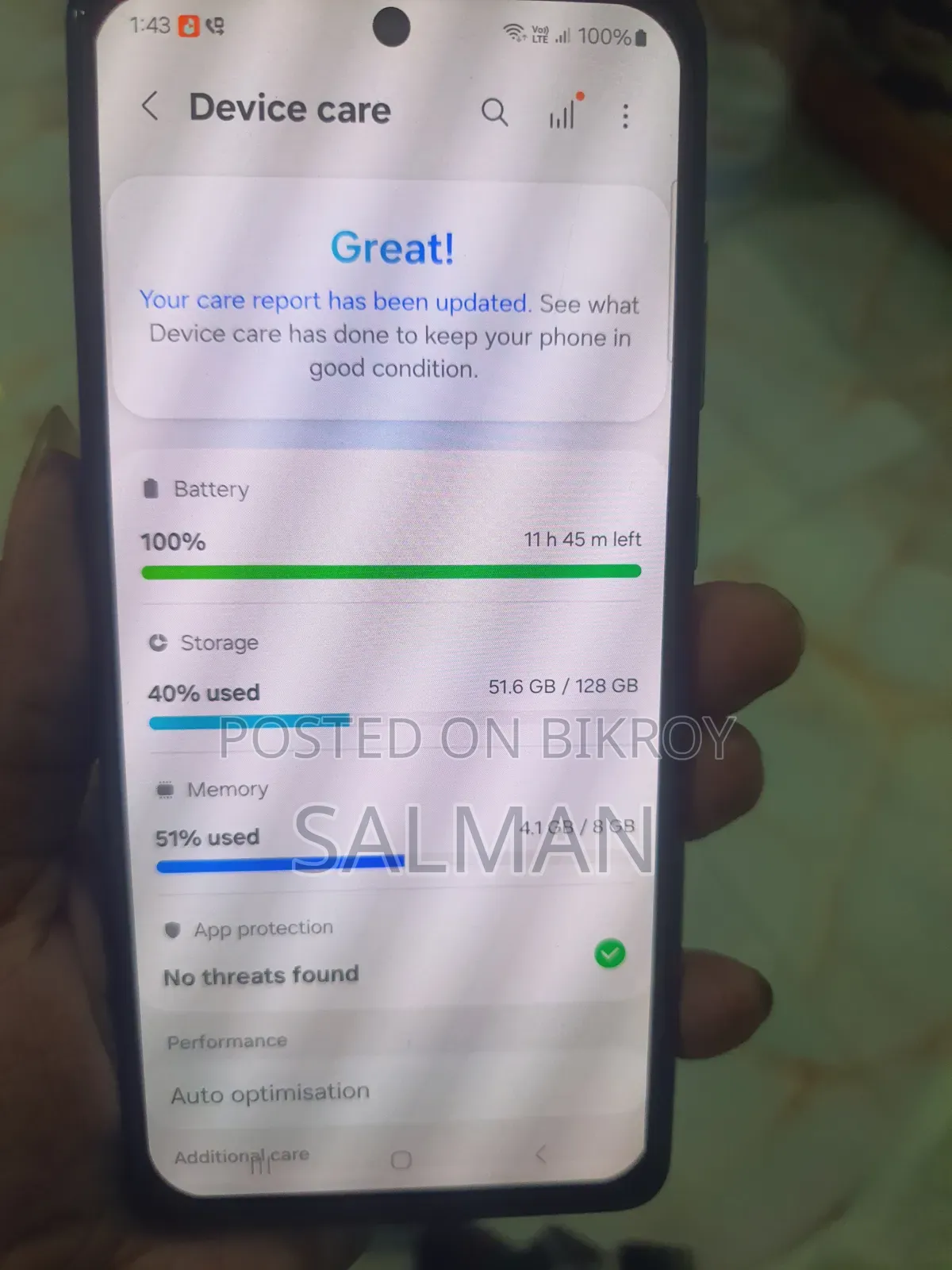 Samsung Galaxy A52s 5G 128 GB Black