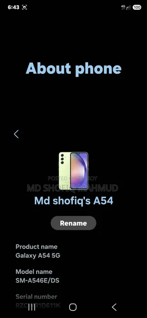 Samsung Galaxy A54 5G 256 GB Gold