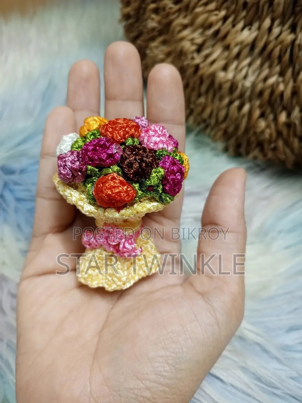 handmade crochet tulip