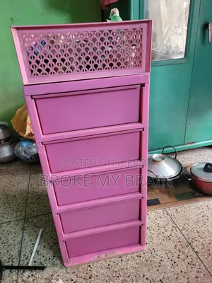 5 Drawer Plastic Wardrobe / Plastic Storage Cabinet - Good Condition