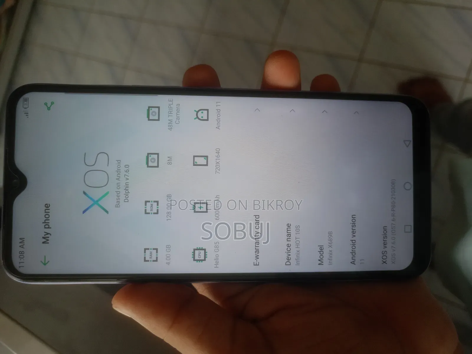 Infinix Hot 10S 128 GB Purple