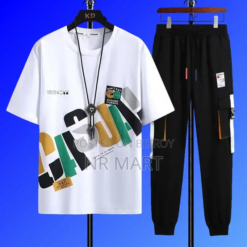 Premium Half Sleeve T-Shirt and Trouser Set