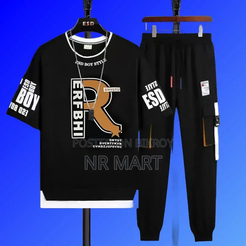 Premium Half Sleeve T-Shirt and Trouser Set
