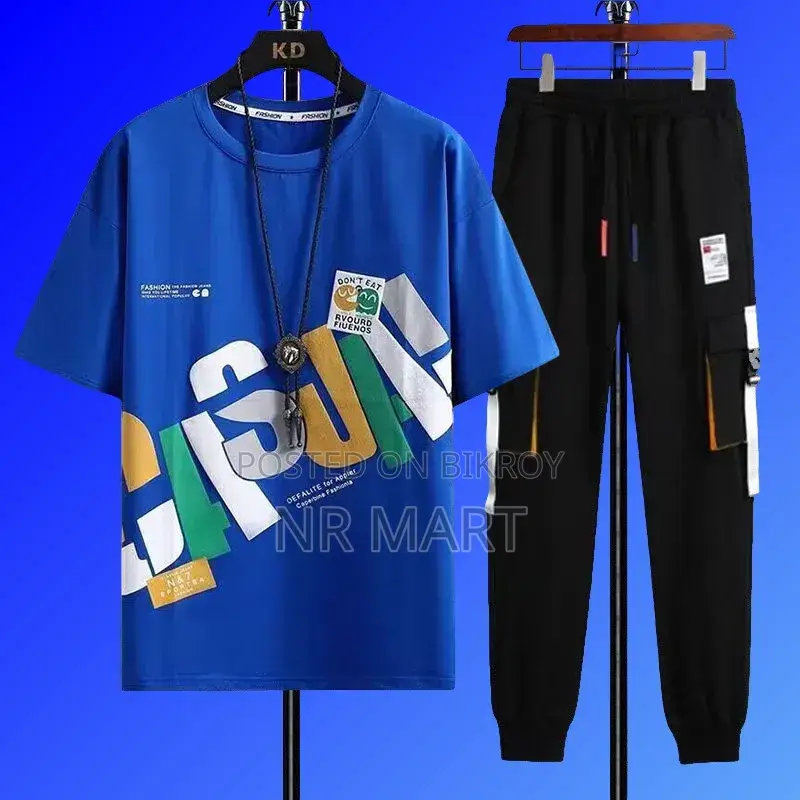 Premium Half Sleeve T-Shirt and Trouser Set