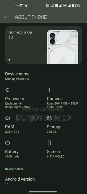Nothing Phone 1 256 GB White