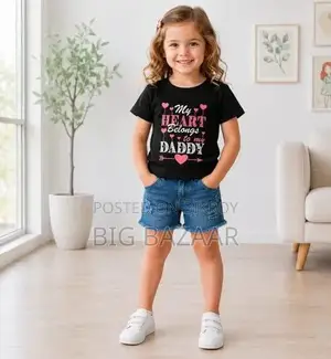 Kids Tshirt and Denim Short Pant Set