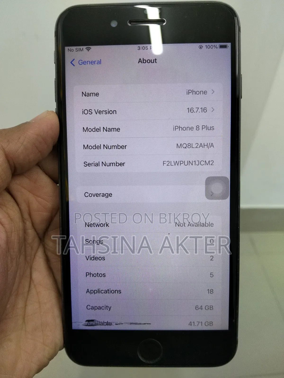 Apple iPhone 8 Plus 64 GB Black