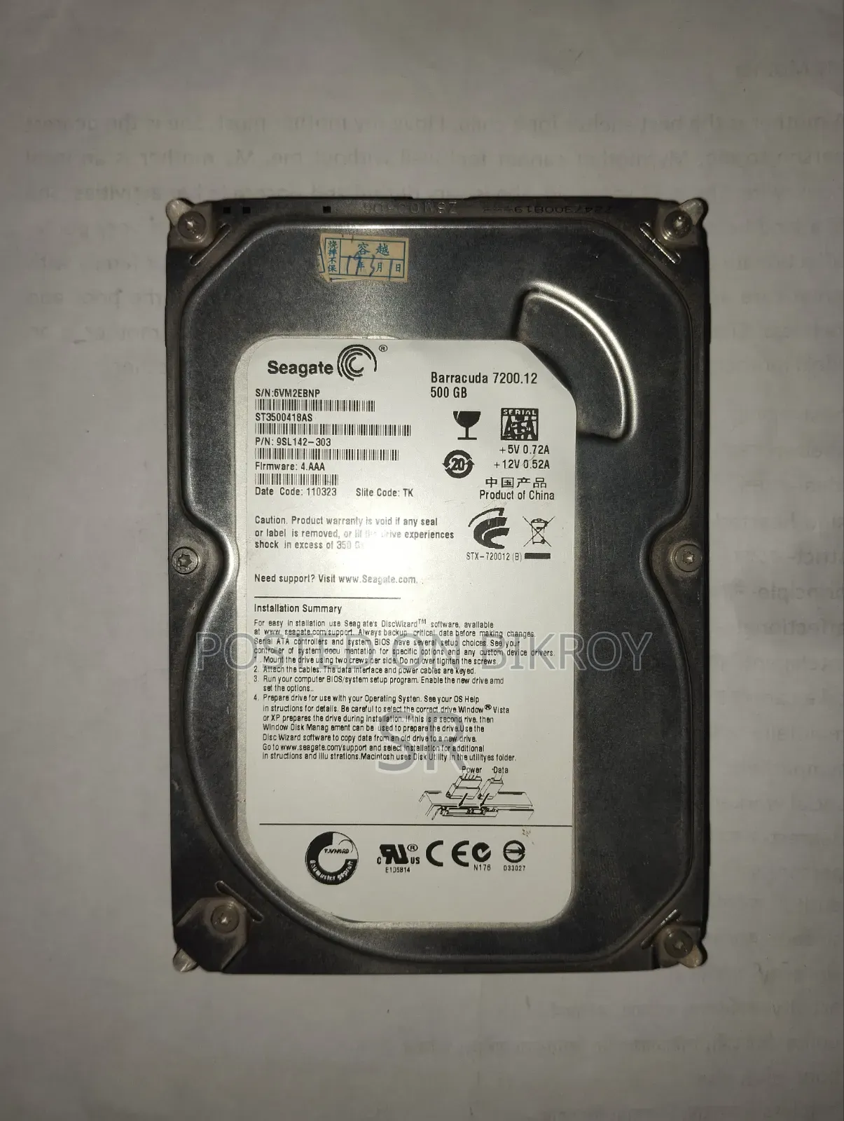Hdd500 Wd, Segate, Toshiba