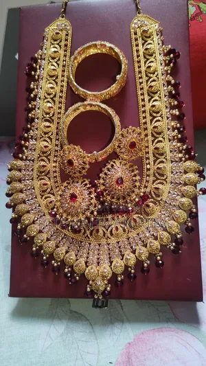Gold Polished Customized Antick Bridal Set. Just 1 Din Pora Hoyeche