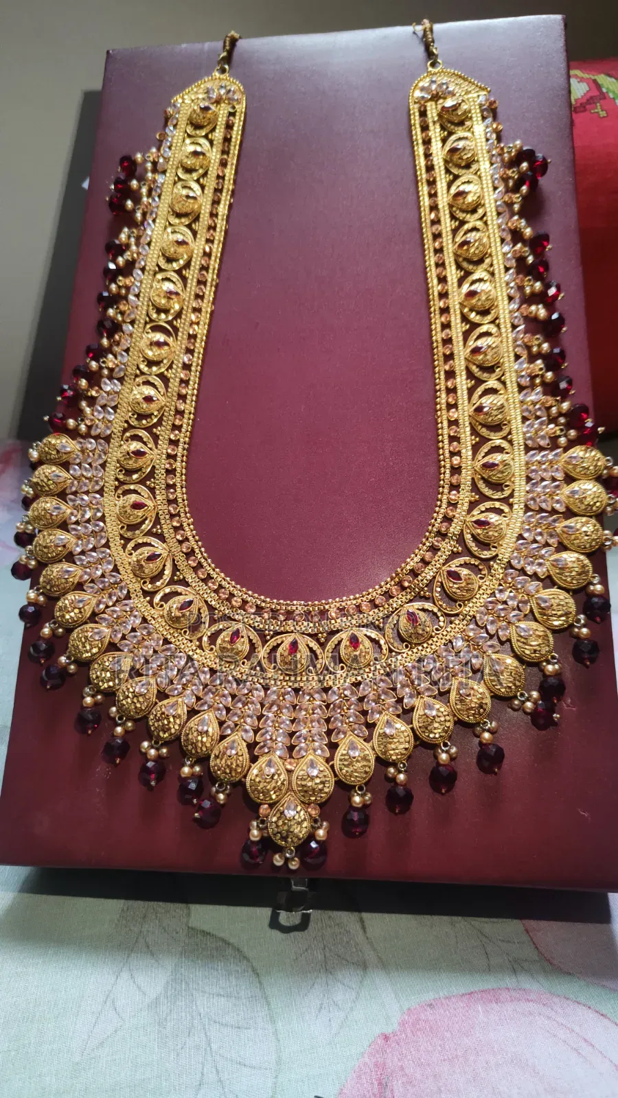 Gold Polished Customized Antick Bridal Set. Just 1 Din Pora Hoyeche