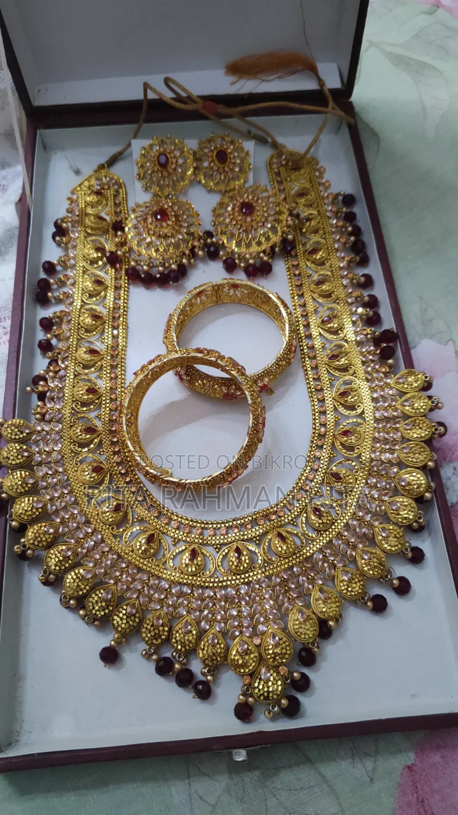 Gold Polished Customized Antick Bridal Set. Just 1 Din Pora Hoyeche