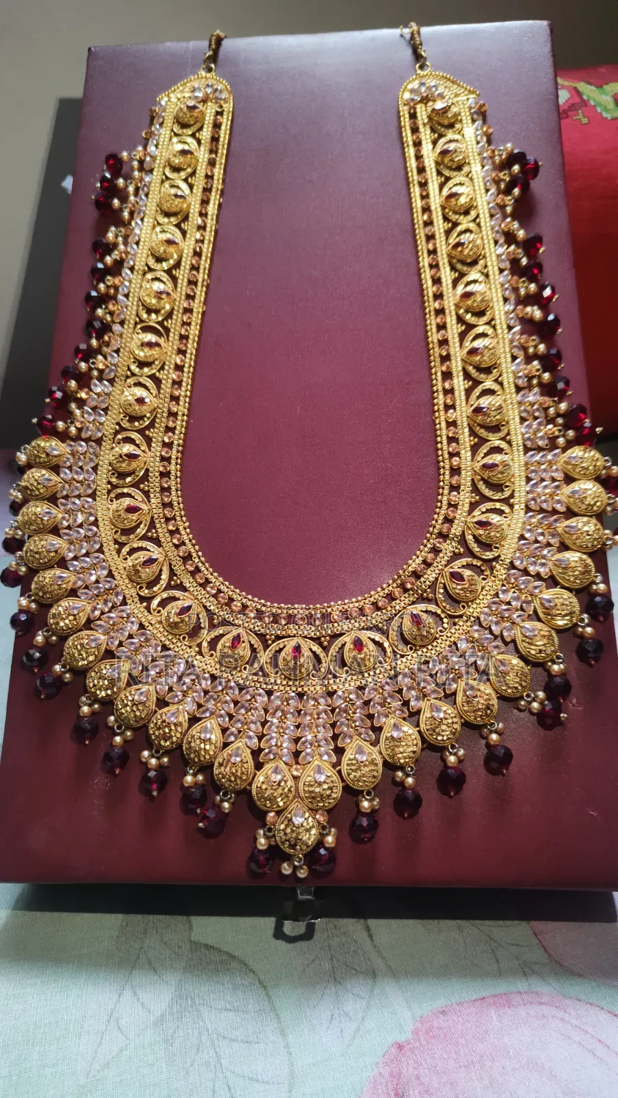 Gold Polished Customized Antick Bridal Set. Just 1 Din Pora Hoyeche