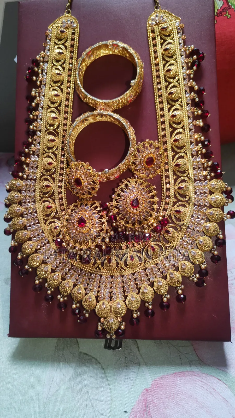 Gold Polished Customized Antick Bridal Set. Just 1 Din Pora Hoyeche