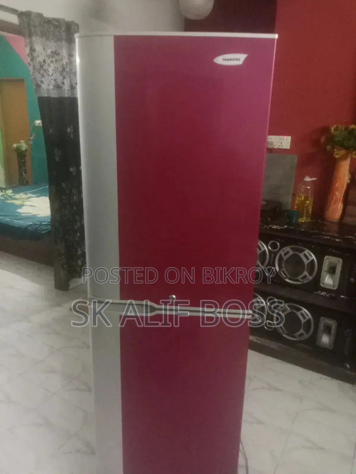 Transtec ডাবল ডোর রেফ্রিজারেটর – ভালো কন্ডিশন