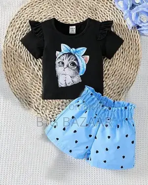 Kids Cotton T-shirt & Pant Set