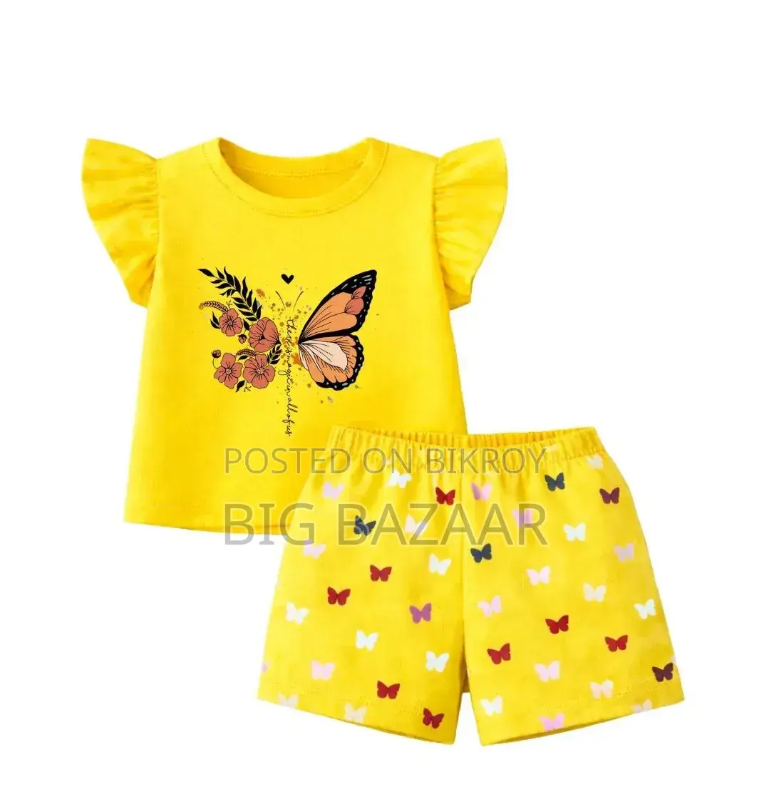 Kids Cotton T-shirt & Pant Set