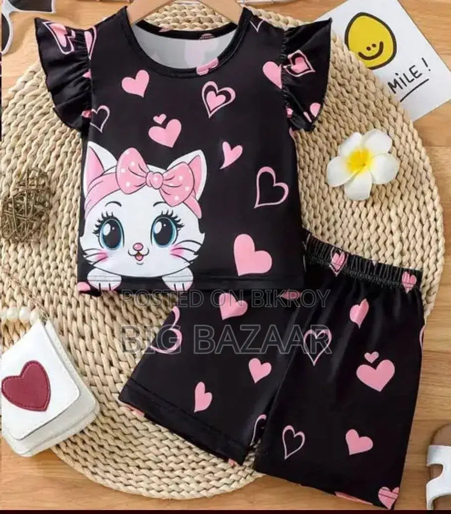 Kids Cotton T-shirt & Pant Set