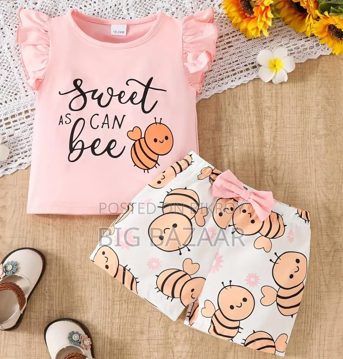 Kids Cotton T-shirt & Pant Set