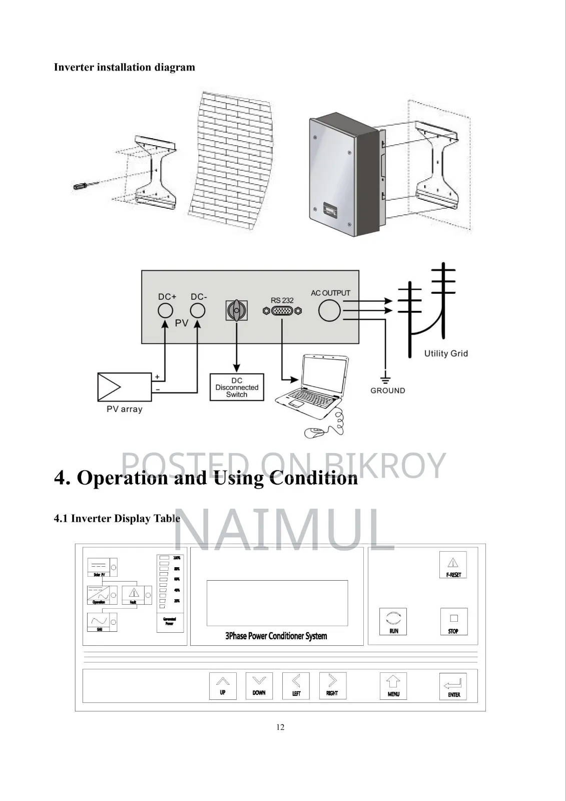 Sungrow 8kw 3-phase On-grid Inverter (Sg8.0rt)