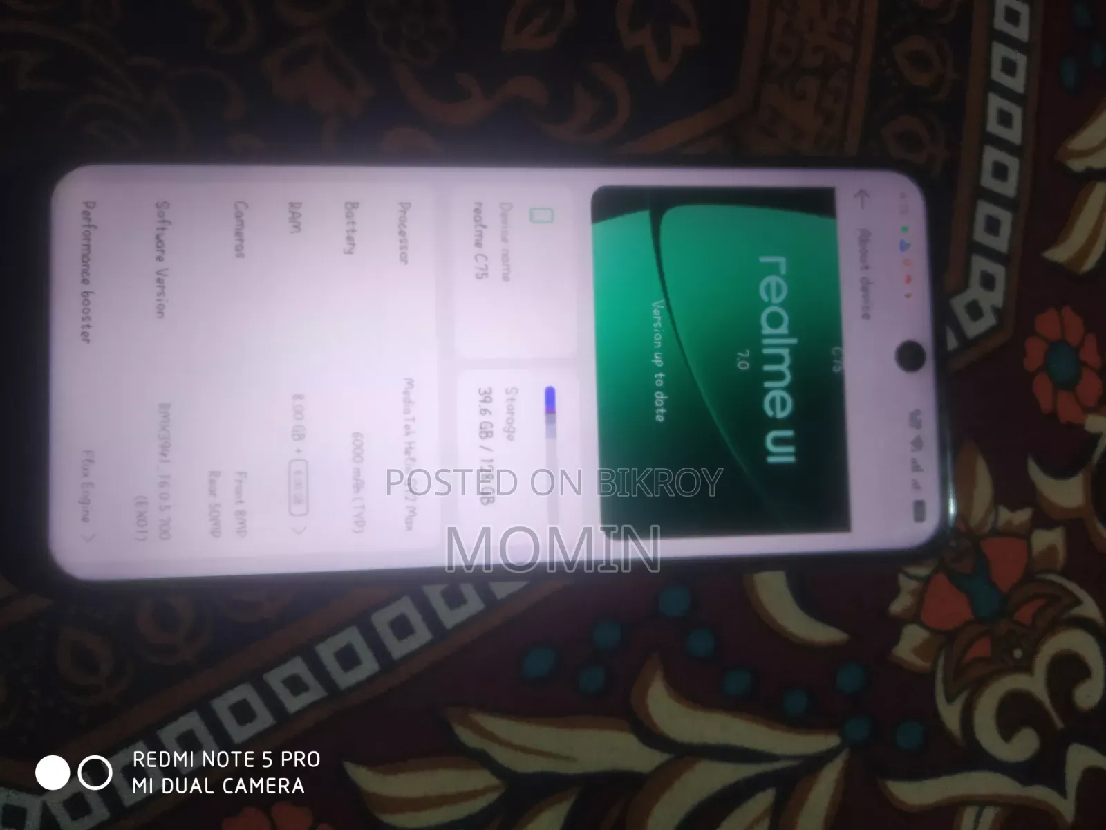 Realme C75 128 GB Gray