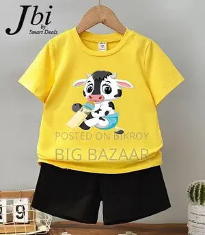 Kids Cotton T-Shirt Pant Set