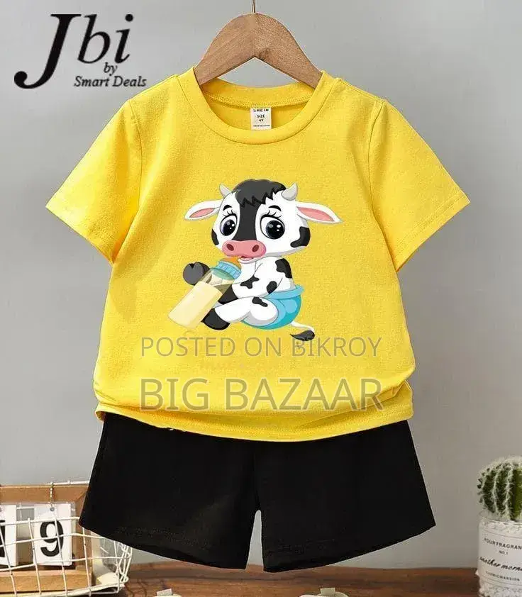 Kids Cotton T-Shirt Pant Set