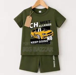 Kids Cotton T-Shirt Pant Set