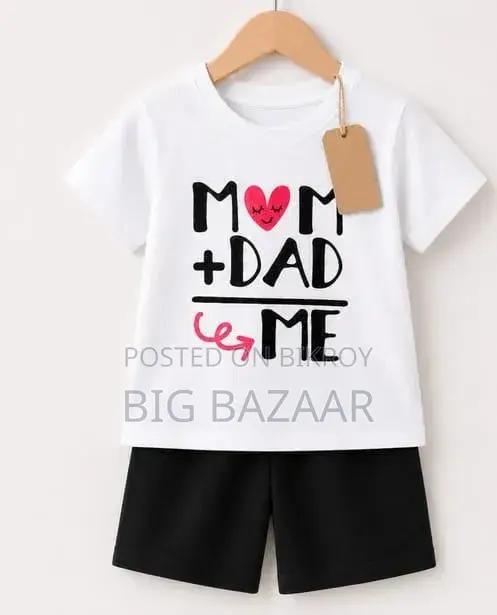 Kids Cotton T-Shirt Pant Set