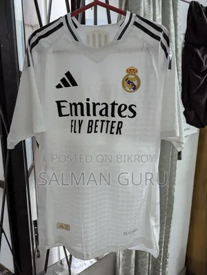 Real Madrid 25/26 Player Edition Jersey Home With Mbappe Font (XL)