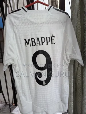 Real Madrid 25/26 Player Edition Jersey Home With Mbappe Font (XL)