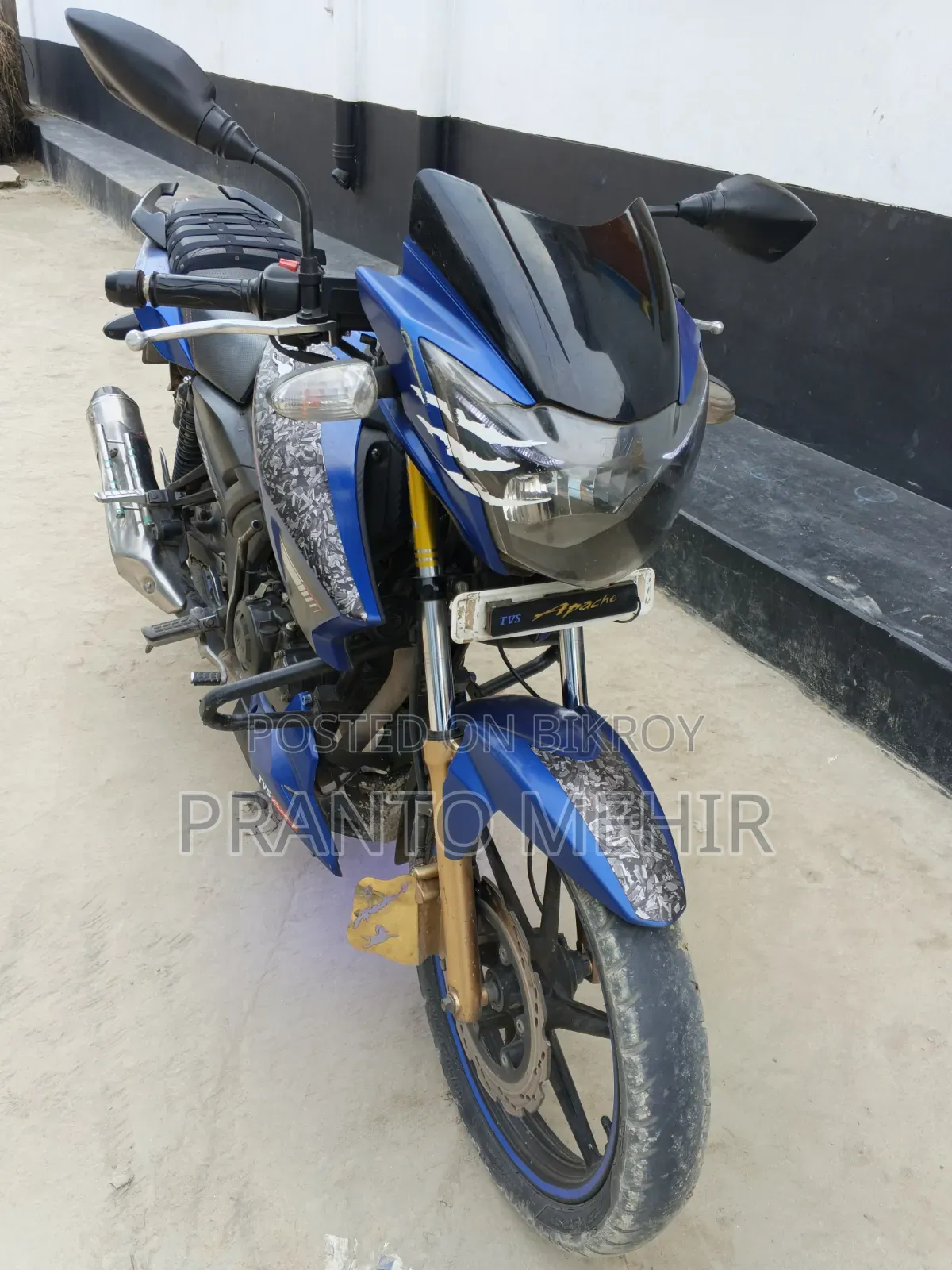 TVS Apache RTR 160 2V 2019 Blue