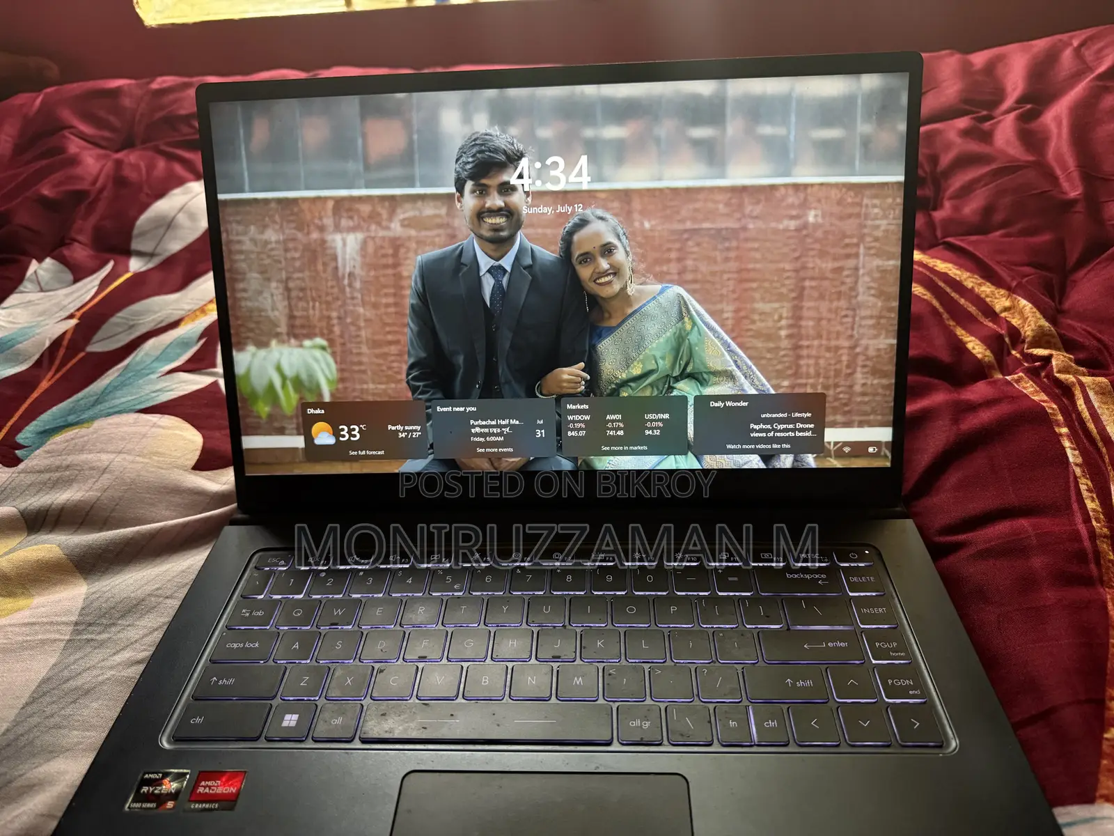 Laptop MSI 8GB AMD Ryzen 5 SSD 512GB