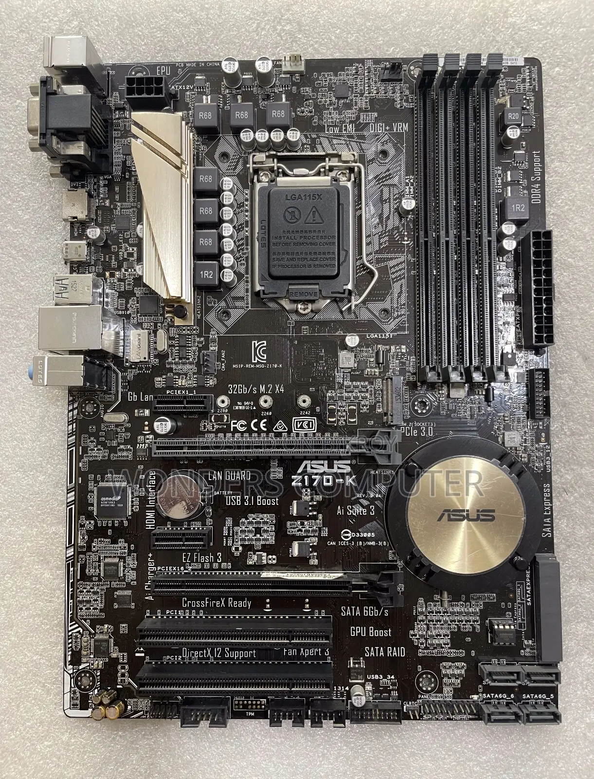 Asus Z170-K Is an Atx Motherboard That Supports 6th and 7th Generation