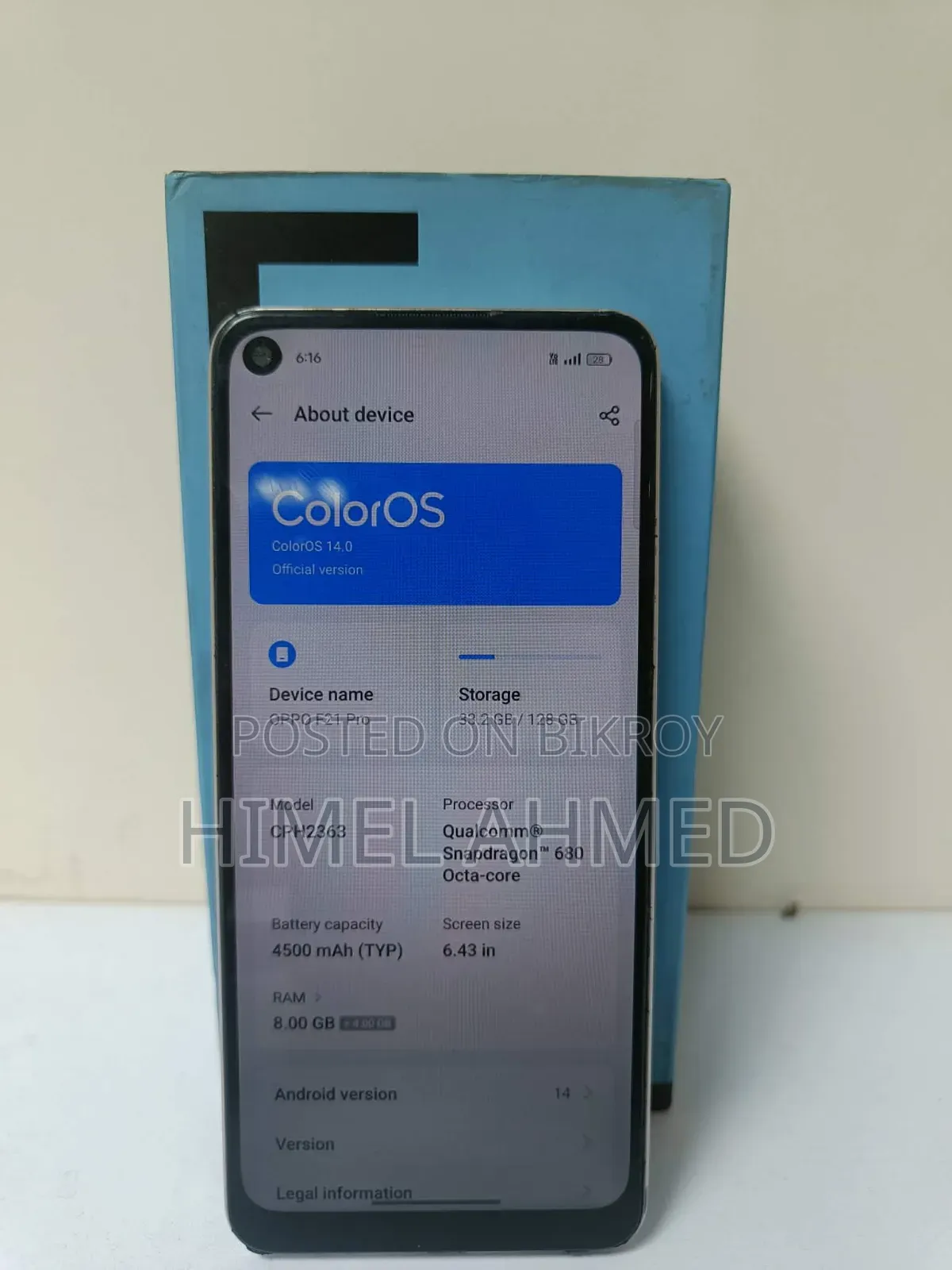 Oppo F21 Pro 128 GB Orange