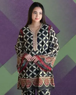Premium Digital Chik and Mozlika Print Co-ord Set