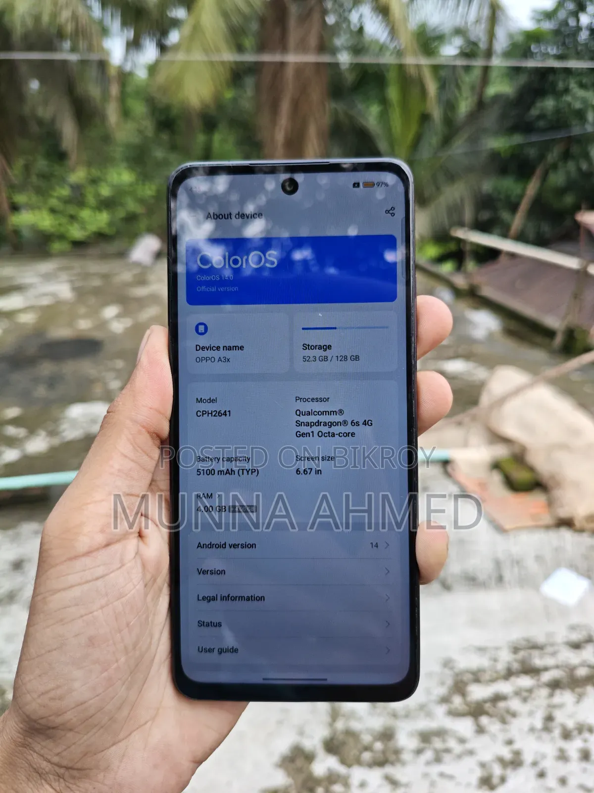 Oppo A3x 128 GB Purple