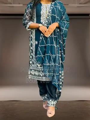 প্রিমিয়াম জর্জেট এমব্রয়ডারি ফোর-পিস