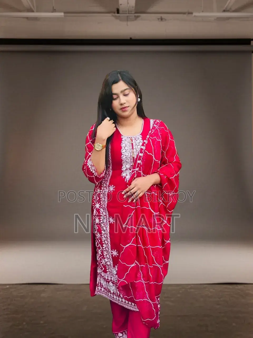 প্রিমিয়াম জর্জেট এমব্রয়ডারি ফোর-পিস