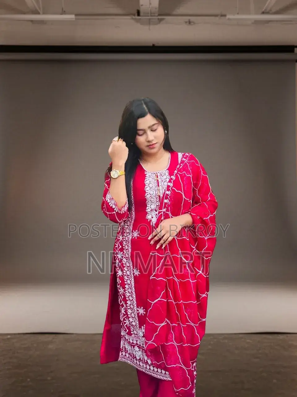 প্রিমিয়াম জর্জেট এমব্রয়ডারি ফোর-পিস