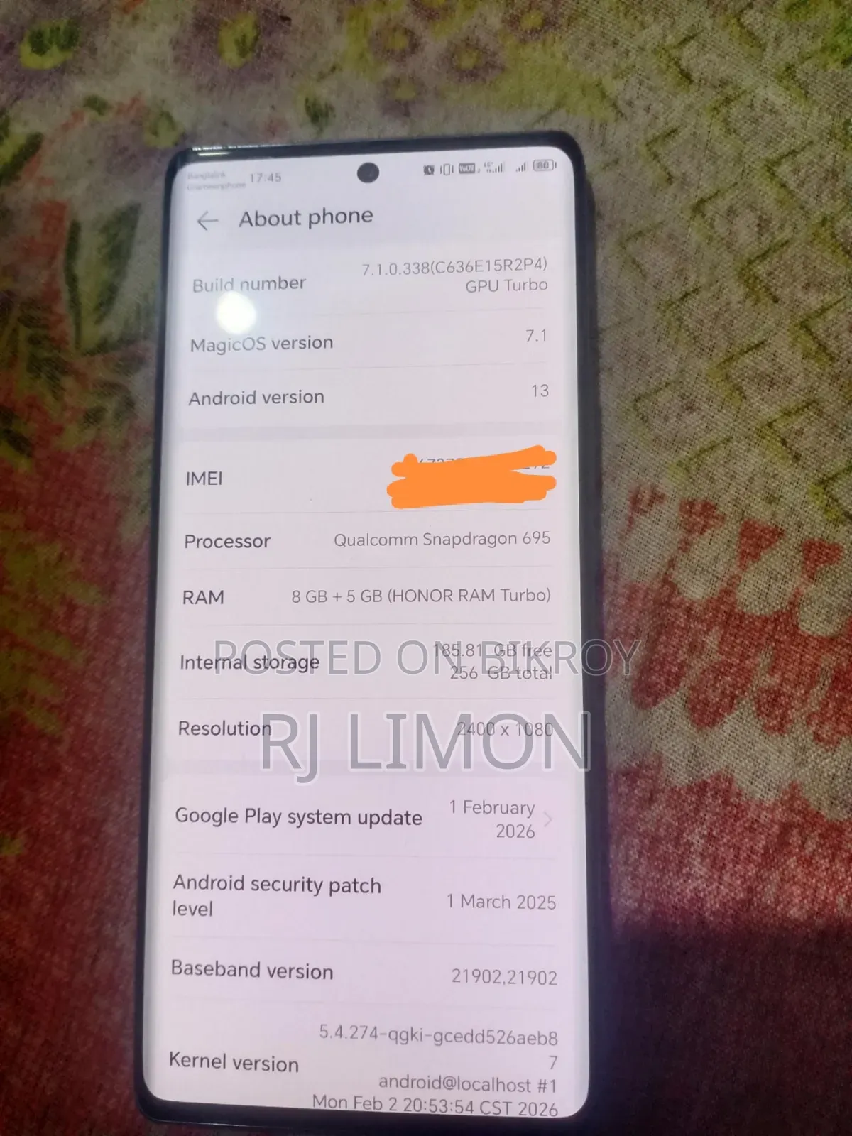 Honor X9a 5G 256 GB Blue