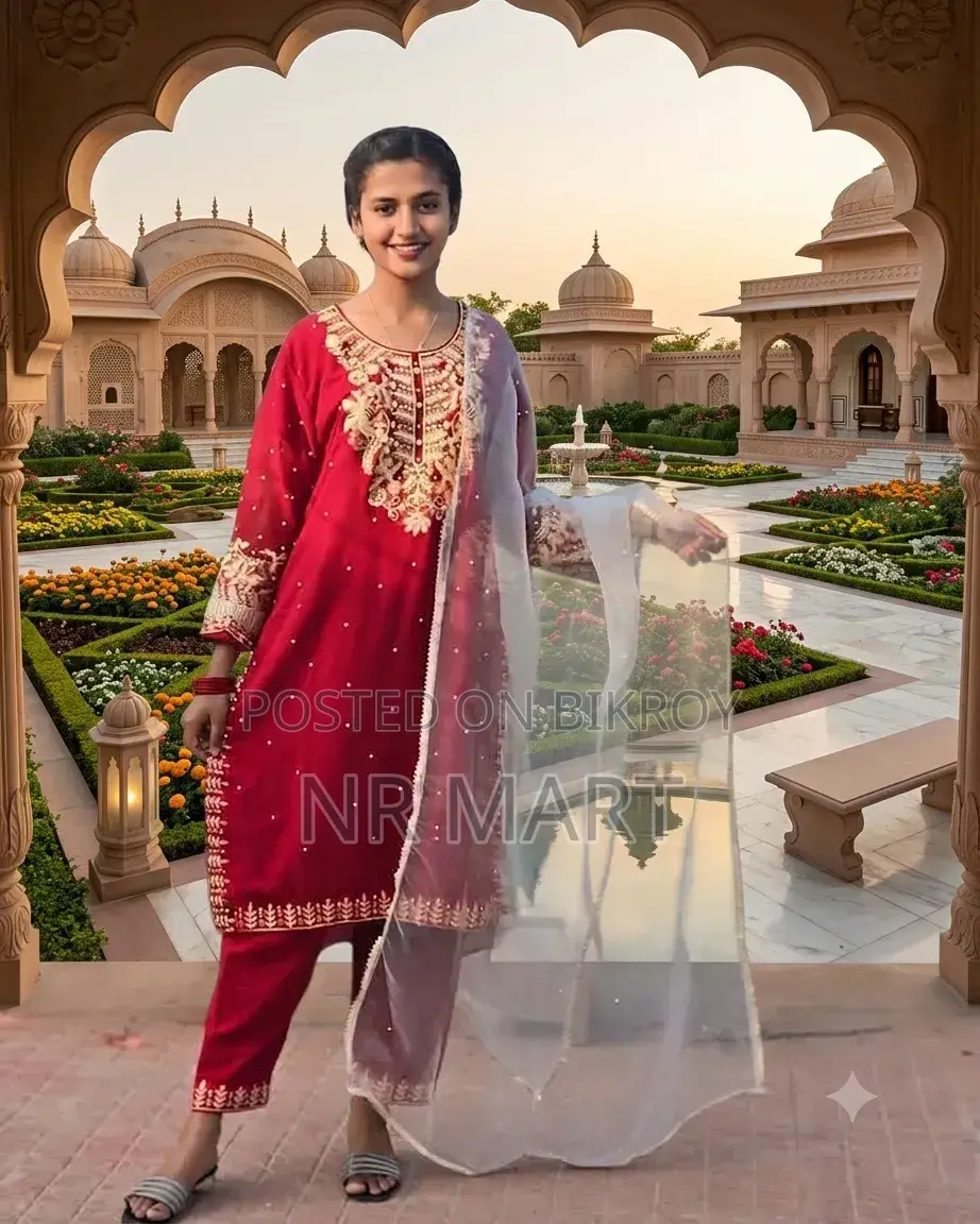Premium Sequence Organza AC Three-Piece